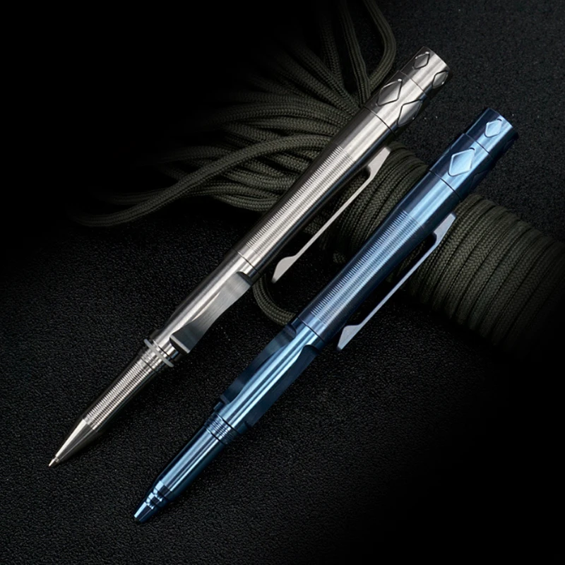 

A294 TC4 Outdoor camping survival multifunctional tactical pen titanium alloy self-defense tungsten steel percussion lighting