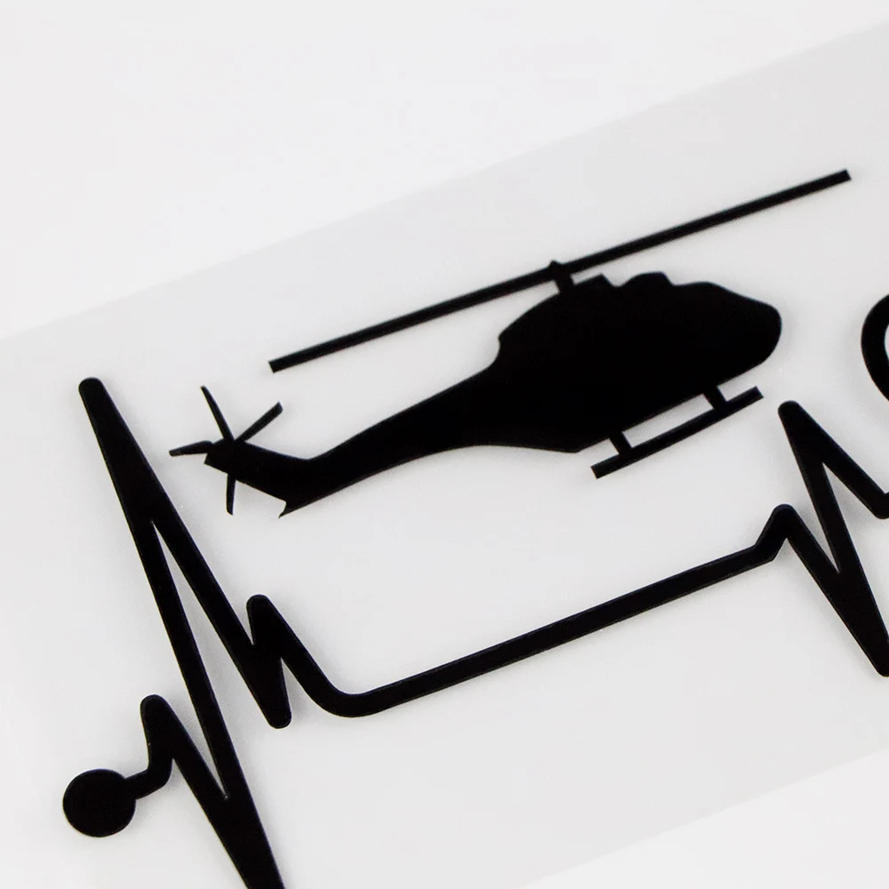 Интересные автомобильные наклейки YJZT для самолета вертолета и пульса 17 6 х7 3 см