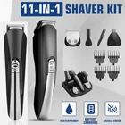 Профессиональный триммер для волос Kemei, многофункциональная машинка для стрижки волос, бритвенный набор, триммер для бороды, машинка для стрижки волос 11 в 1