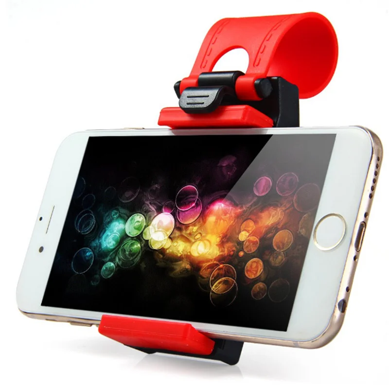 car steering wheel car phone holder stand gps navigation drive bike handlebar clip mount bunt bracket for iphone samsung xiaomi free global shipping