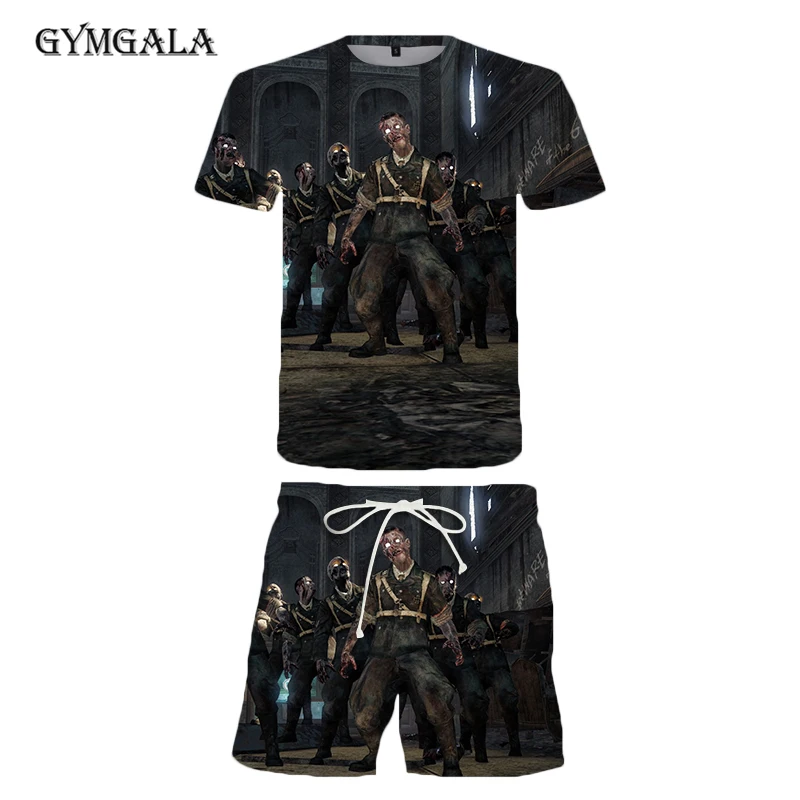 

Call of Duty 3d T Shirt Men Tees Boys Girls Fashion T-shirt 3D Sport Breathable quick-drying Summer beach pants shorts suit