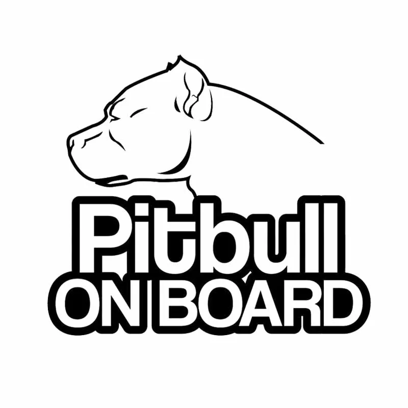 

Funny Pitbull on Board Dog Car Sticker Automobiles Motorcycles Exterior Decor Vinyl Decals Body Fits Most Vehicles Kk13*11cm