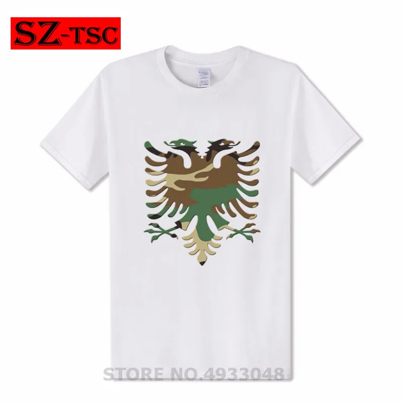 Мужская футболка с коротким рукавом камуфляжная 3D принтом орла круглый воротник