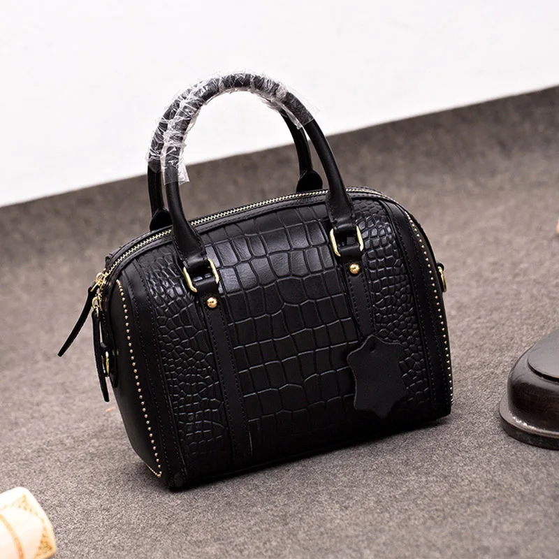 Сумка на плечо женская из натуральной кожи модный мессенджер роскошный саквояж