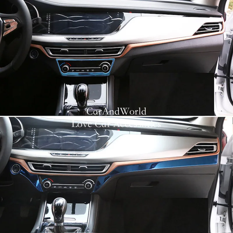 Панель центральной консоли из нержавеющей стали для Changan Eado XT 2018 2019 рамка
