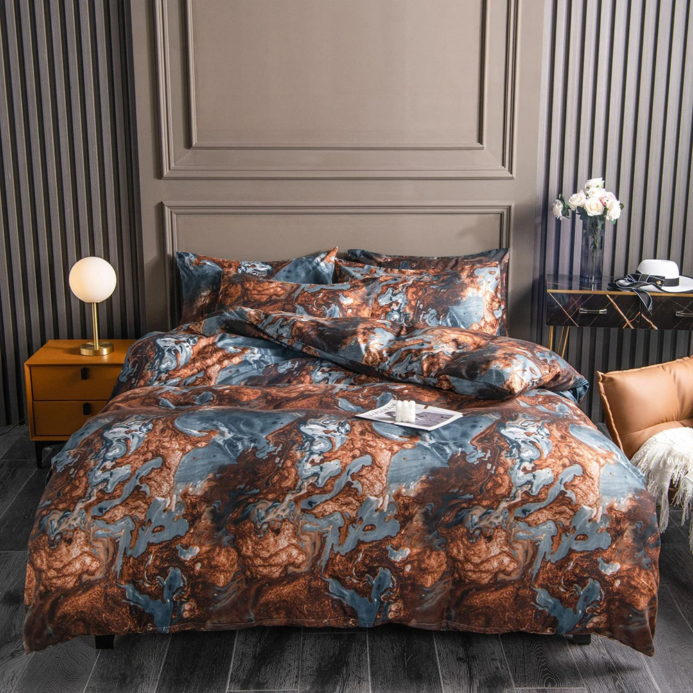 

Diamond Pattern Comforter Bedding Set 2 3pcs Nordic Style Duvet Cover Bedclothes Pillowcase Home Textile For Kids And Adult