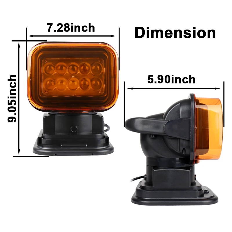 Светодиодные противотуманные фары 4x4 для внедорожников 12 В беспроводные