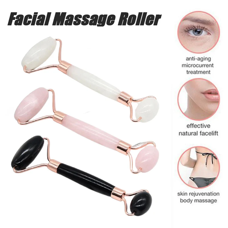 

Beeswax Double Headed Face Massager Roller Facial Body Treatment Beauty Tool