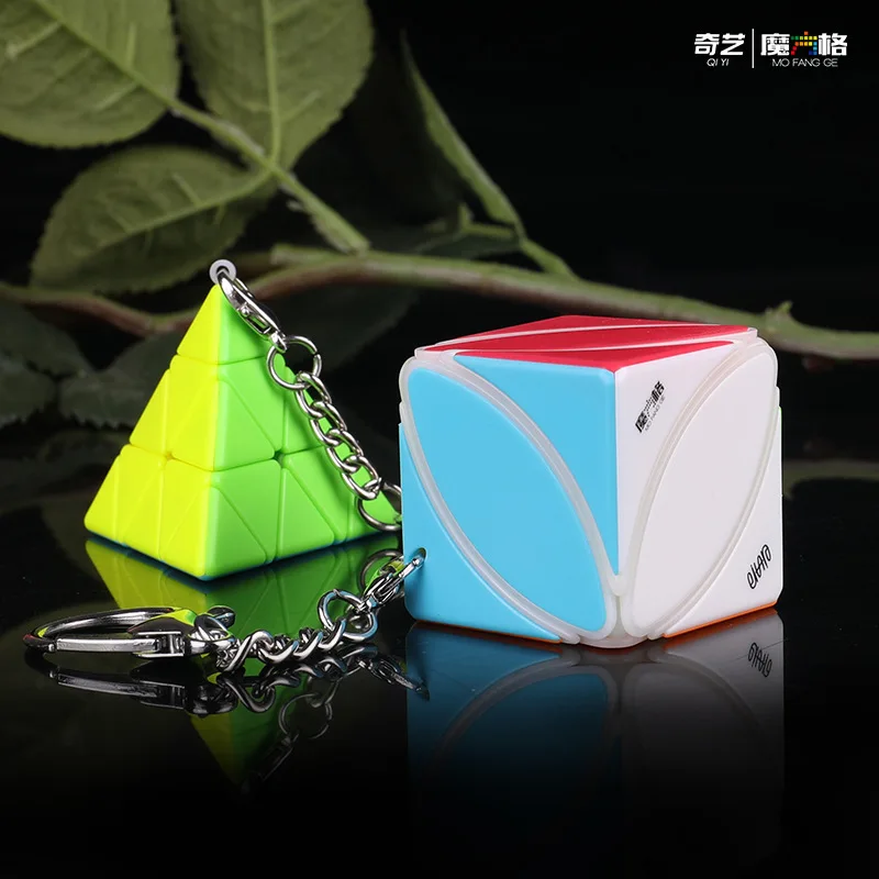 

Mofangge Ivy pyraminxy Cube брелок для ключей Stickerless/Jelly stickerless Cubo Magico X'mas идея подарка/черная Mamba 2x2 Stickerless
