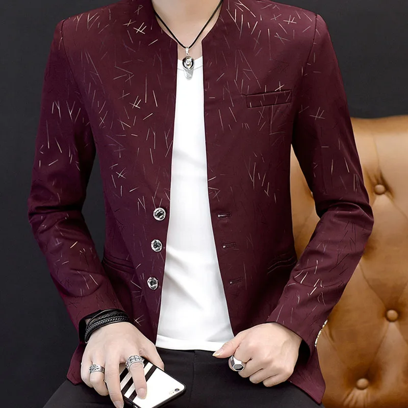 Мужской белый блейзер мужской летний Блейзер Masculino Slim Fit Chaqueta формальный Hombre бордовый мужской повседневный Блейзер, куртка
