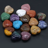 natural agates stone bead heart shape amethysts crazy agates stone bead ornament for jewely ornament party gift 30x30mm