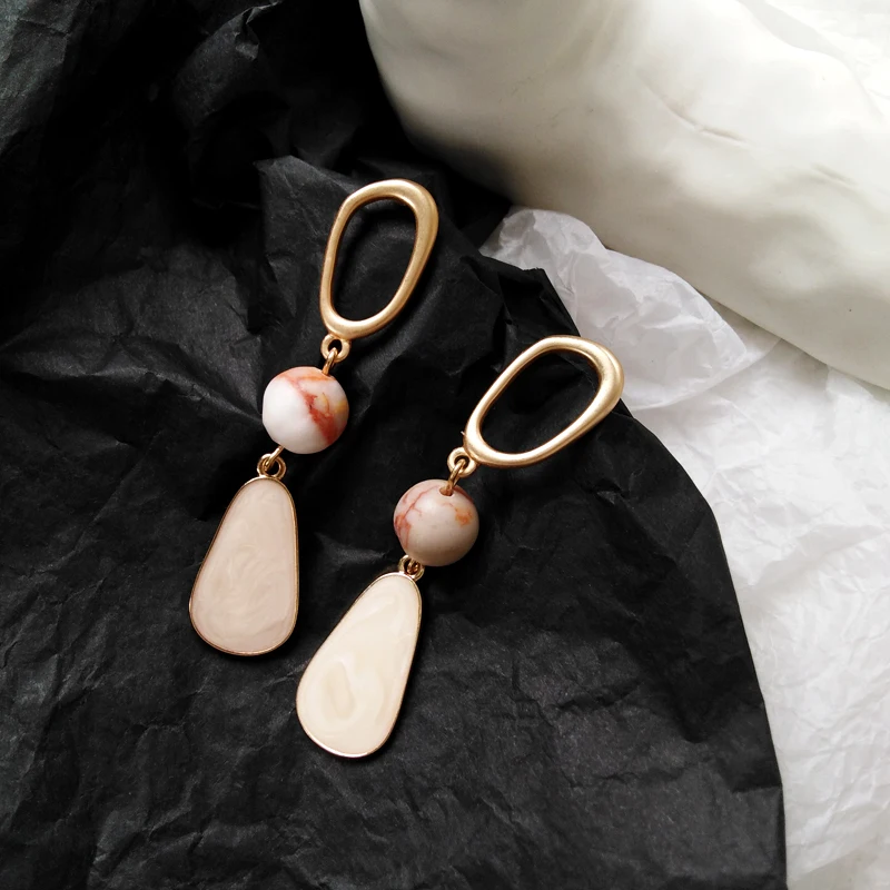 Креативные индивидуальные модные уличные металлические серьги с защелкой