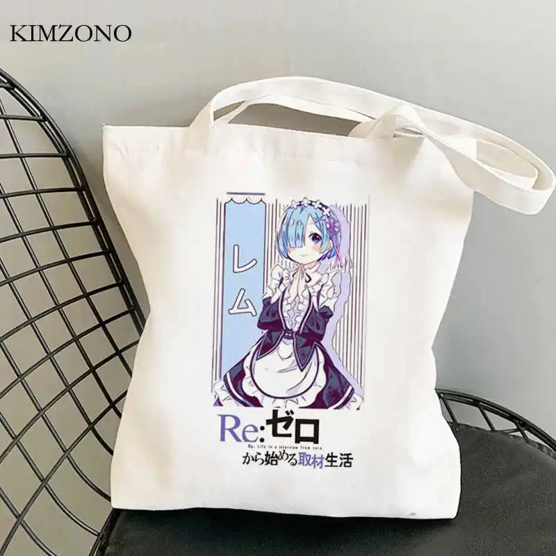 

Re Zero Kara Hajimeru Isekai Seikatsu шоппер сумка многоразовая bolso shopper eco bag boodschappentas sac cabas custom
