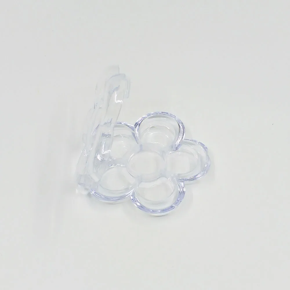 100 шт пустой прозрачный Футляр для теней глаз 6 кастрюль макияжа компактный мини