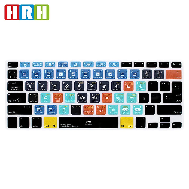 Защитный чехол для клавиатуры HRH силиконовый Macbook Air Pro Retina 13 &quot15&quot 17EU/US |