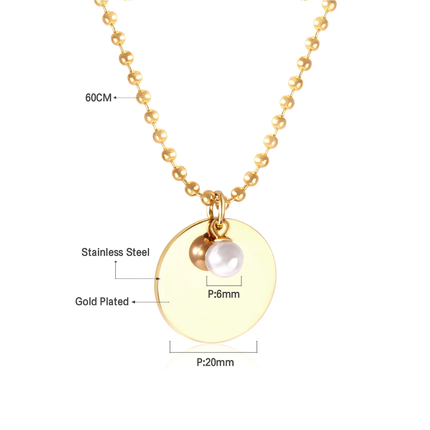 Кулон из нержавеющей стали LUXUKISSKIDS круглый кулон в готическом стиле с