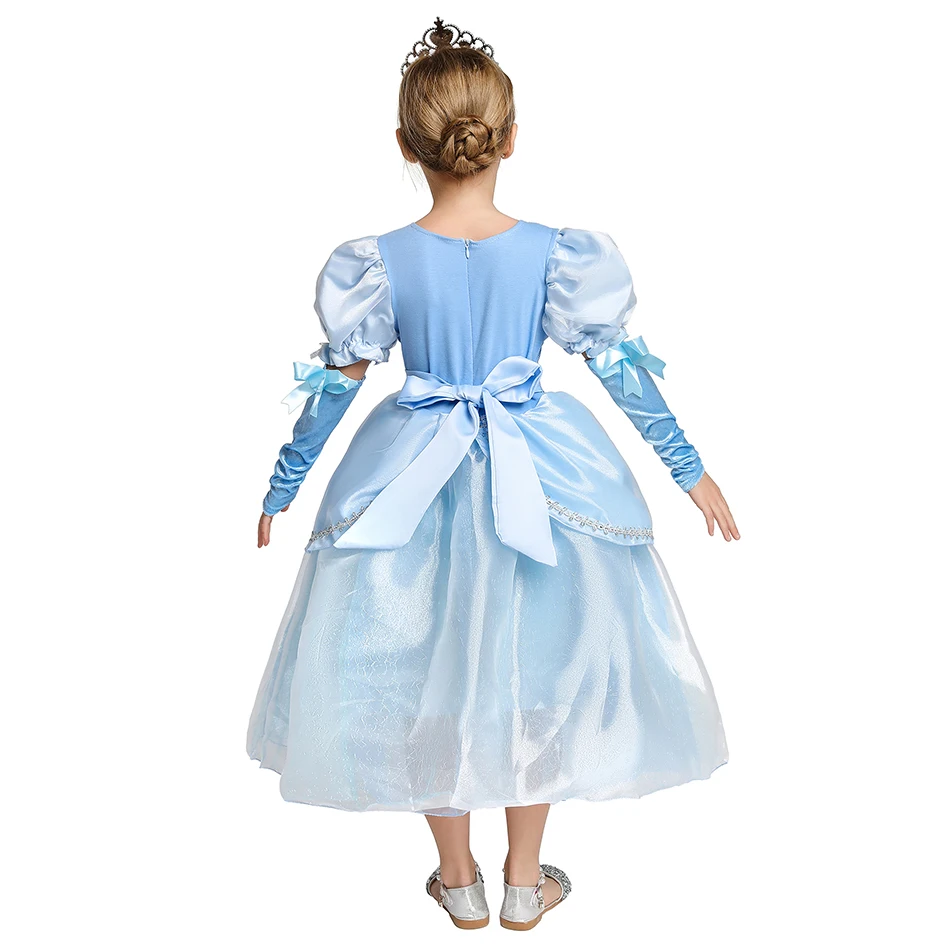 

Princess Cinderella Dress Halloween Christmas Ball Gown Girls Cosplay Costume Kids Clothes for Birthday Party