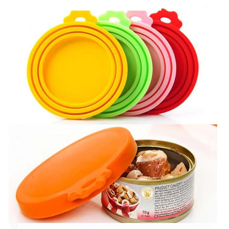 Силиконовая крышка консервной банки для домашних животных герметичные крышки