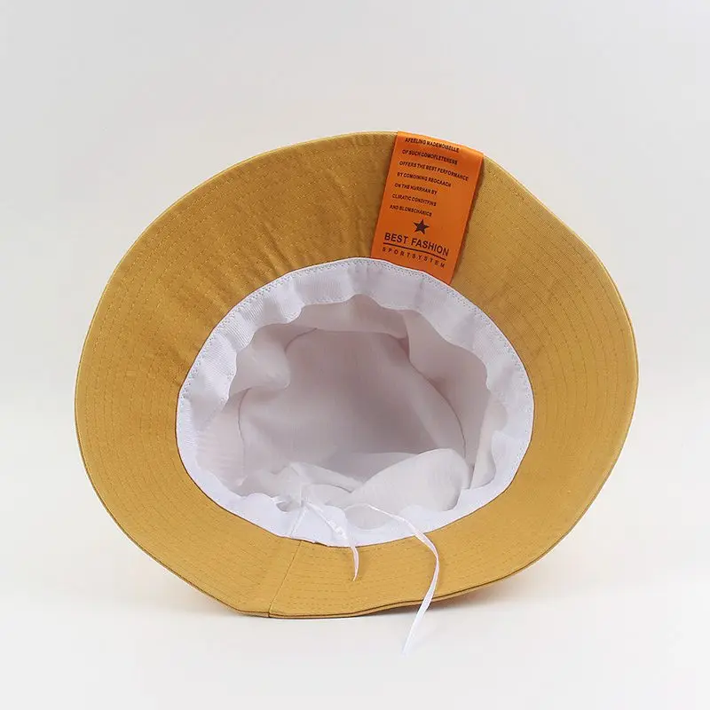 

Solid Color Cotton Bucket Hat Fisherman Hat Outdoor Travel Hat Sun Cap Hats for Men and Women 201