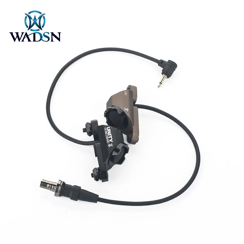 

WASDN UNITY Tactical Hot Button Remote Switch Fit M-LOK Keymod System for Surefir M300 M600 Scout Light PEQ 15 DBAL A2 Laser Aim