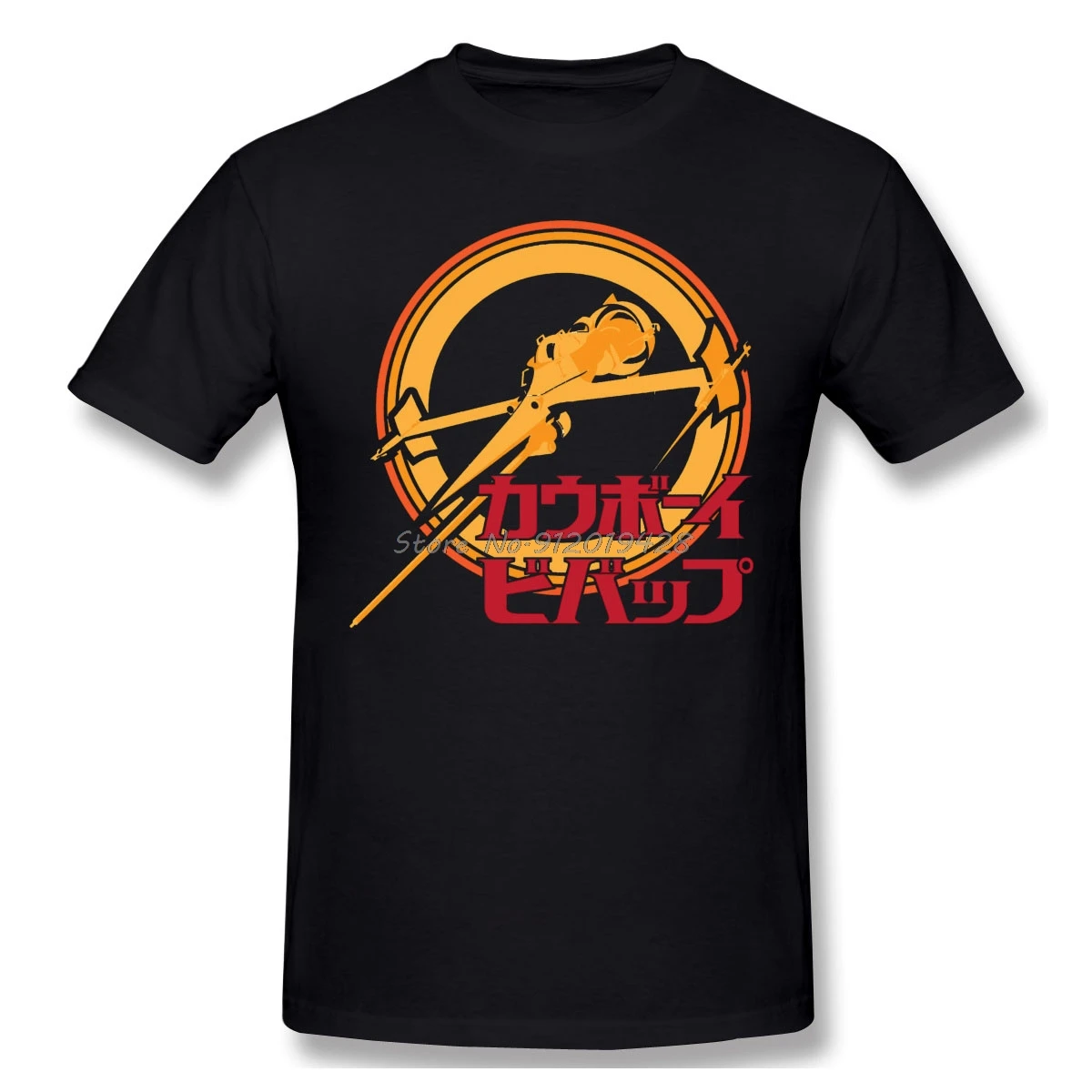 

Bebopin'T-Shirt Men Top Quality Cotton Short Summer Sleeve Space Cowboy Bebop Anime Cotton Tees Harajuku TShirt Streetwear