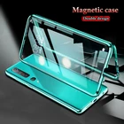 Двухсторонний стеклянный чехол для Xiaomi Redmi Note9 8 Note7 8T K30 9A 9C 10 Pro, мягкий магнитный чехол с полным покрытием для minote 10 Lite 9T Pro