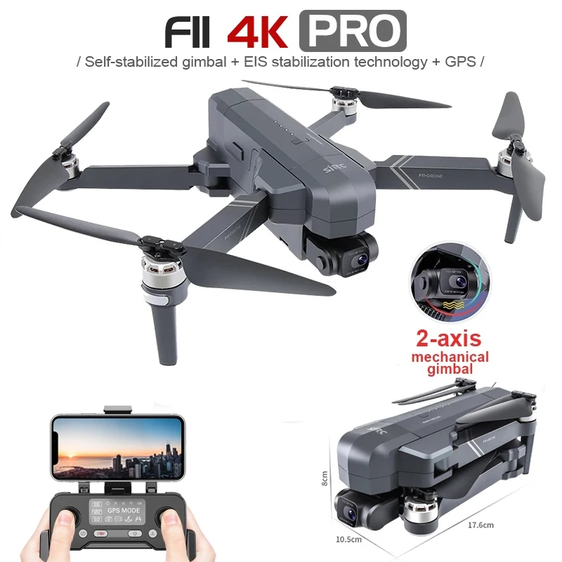 

Квадрокоптер SHAREFUNBAY F11 PRO, профессиональный, 4K HD, поддержка TF-карты 32 ГБ