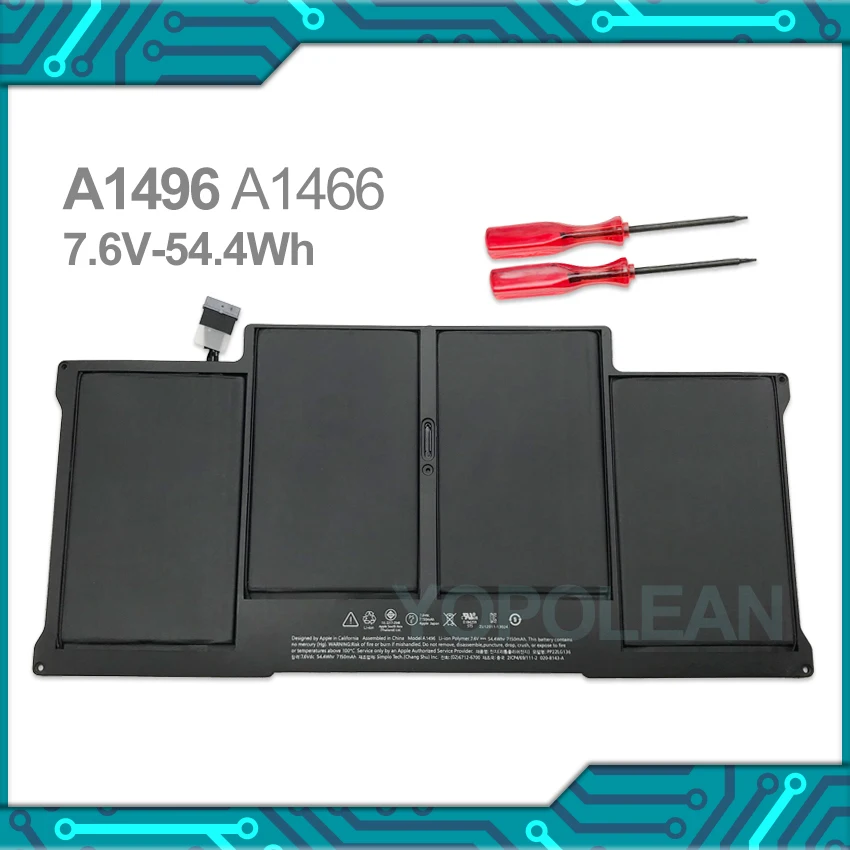 7 6 V 54.4Wh A1496 Батарея для Macbook Air 13 &quotA1466 2013 2014 2015 2017|Компьютерные кабели и разъемы| |