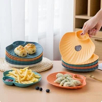 creative cute scratch resistant spit bone dish plastic snack plate easy clean for kitchen