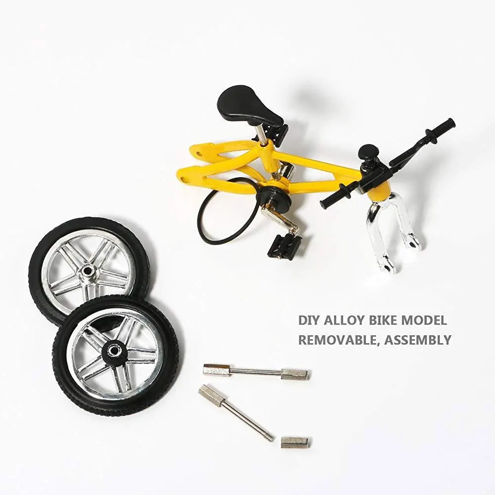 4 шт. модель велосипеда из сплава с имитацией пальцев миниатюрная дорожного