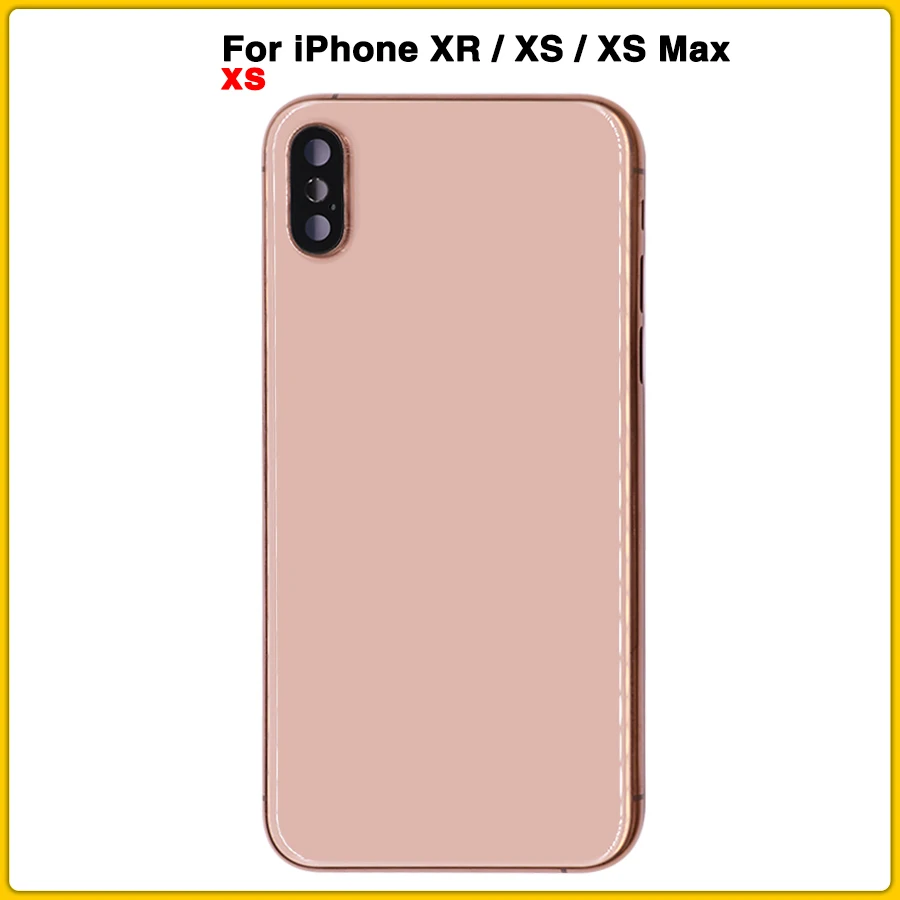 Чехол с полным корпусом для iPhone XS Max XR задняя крышка батарейного отсека + средняя