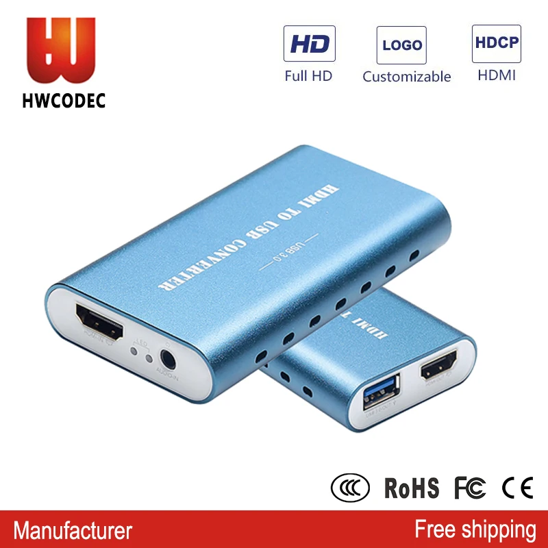 HWCODEC USB 3,0 4K Карта видеозахвата HDMI карта захвата игровая карта захвата устройство захвата для Windows Linux MAC OS