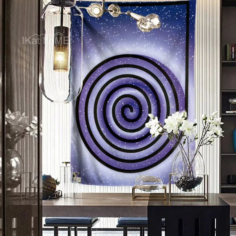 Фиолетовый энергетический символ чакра Триппи Гобелен Мандала настенный Таро