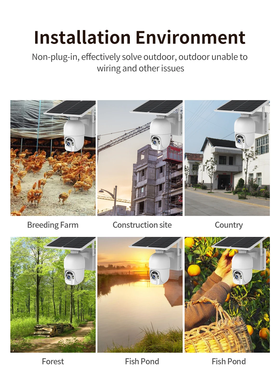 sdeter 1080p solar power wifi wireless outdoor ip camera rechargeable battery human detection solar surveillance cameras free global shipping