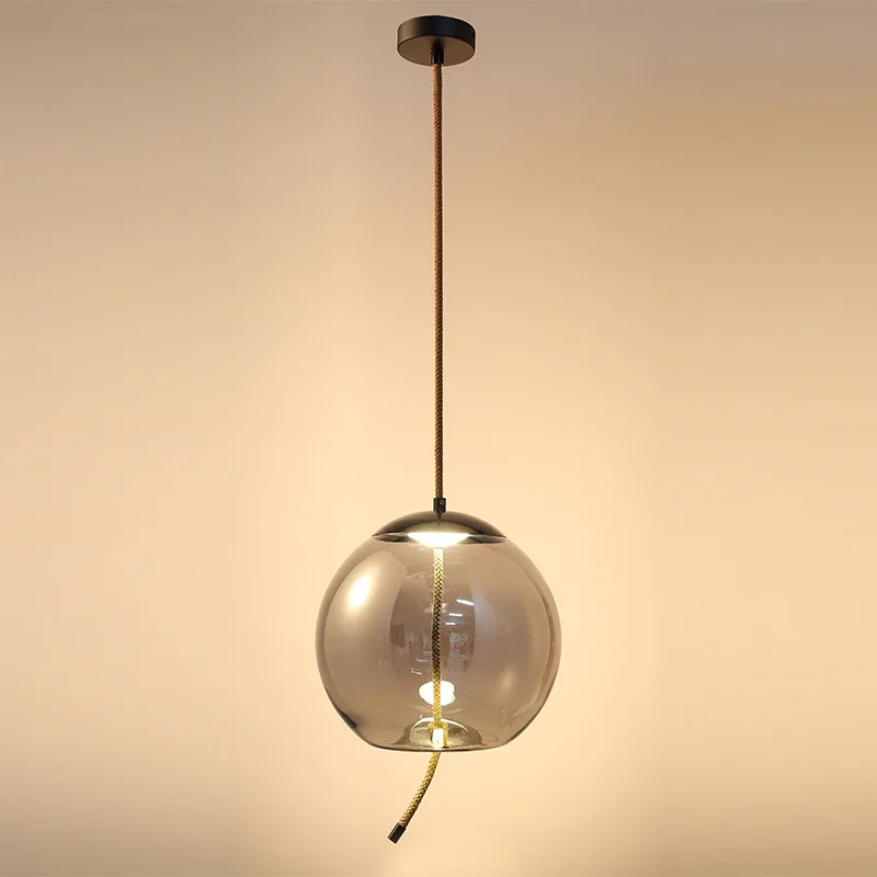 

Postmodern bedside hanging simple niche creative decoration TV background wall restaurant chandelier Nordic LED lamps