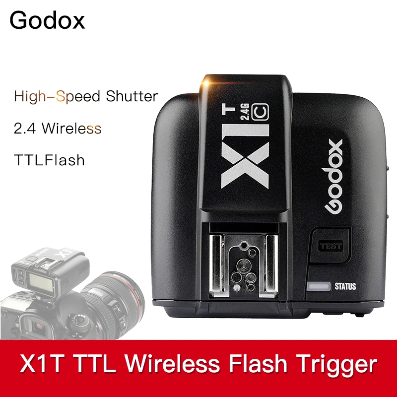 Передатчик Godox X1T серии TTL 2 4G HSS для Камеры Вспышка Speedlite триггер Canon NIkon Sony Olympus Fujifilm