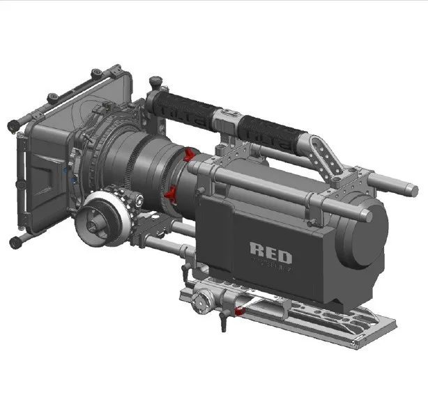 Новый тилт Pro камера приглушенной видеосъемки клетки Одиночная фоллоу фокус + 4*4