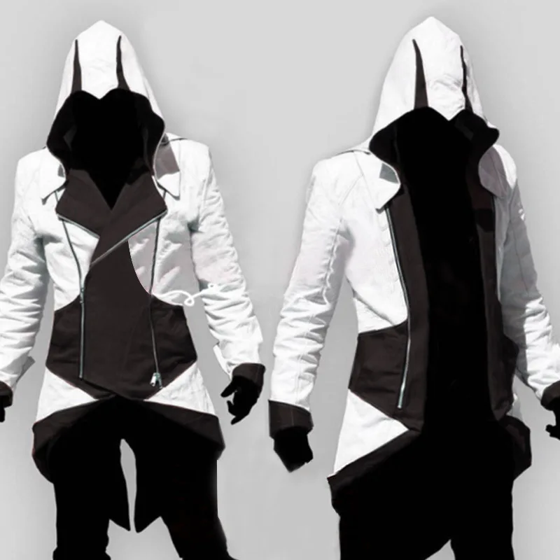 Костюм для косплея Assassins Creed мужчин и женщин уличная одежда взрослых куртка с