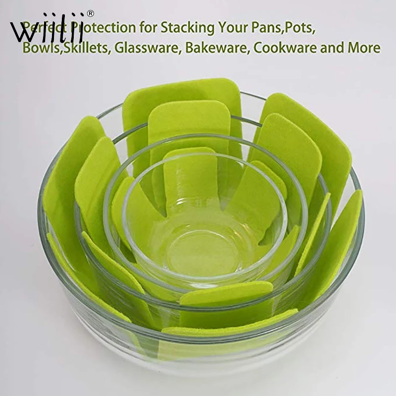 6 шт. протекторы для кастрюль разделители горшков Нескользящие подставки чайных