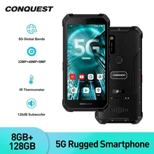 Conquista s21 versão global dupla 5g áspero smartphone 8gb 128gb ip68 à prova dip68 água 48mp câmera traseira android 11 nfc telefone móvel (3)