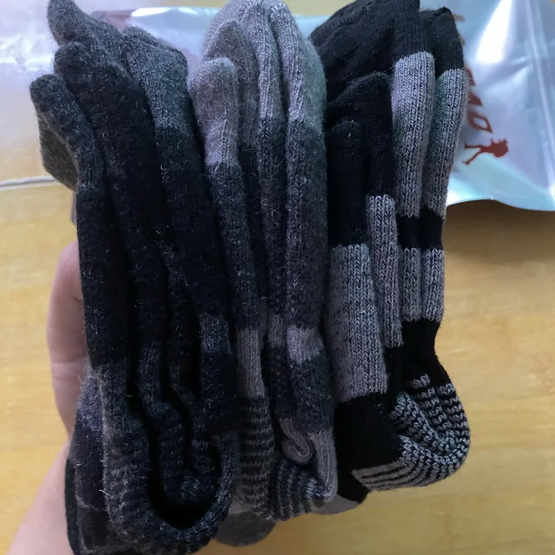 3 пар/лот зимние утолщенный мериносовая шерсть термоноски Носки Для мужские s