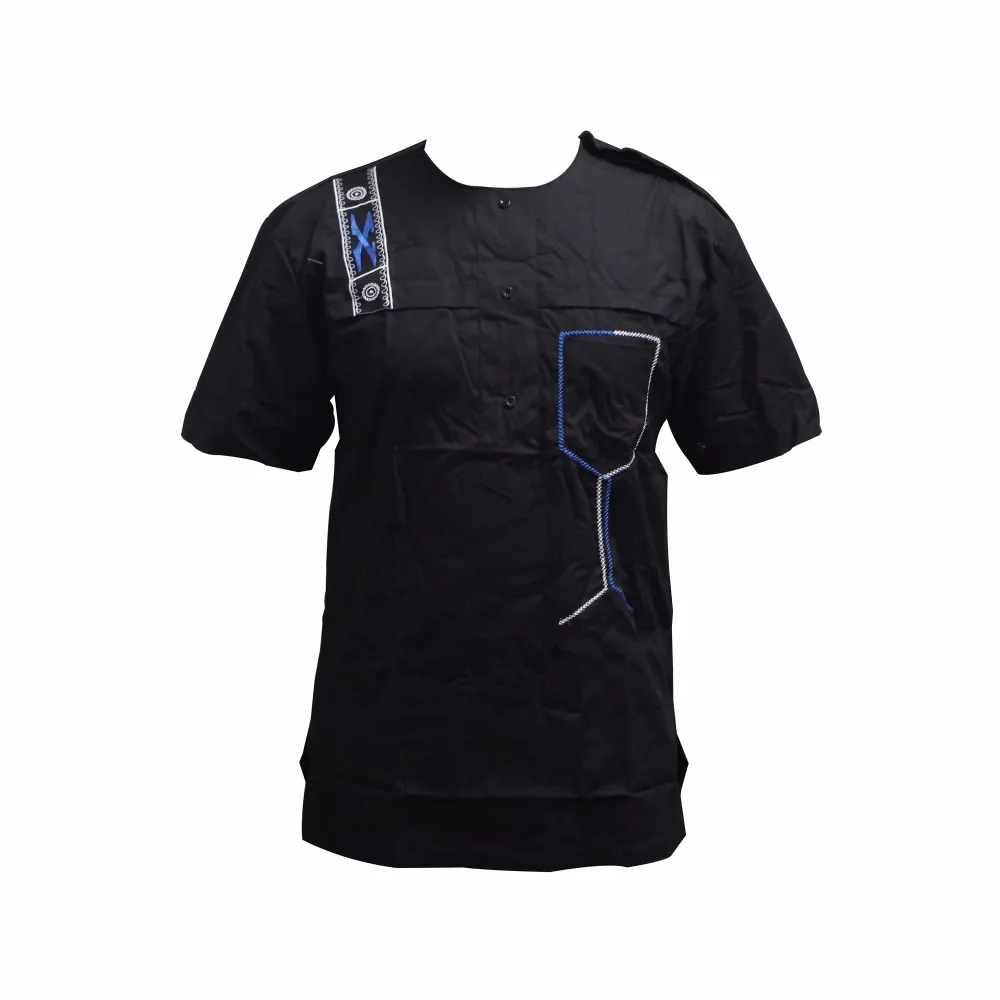 Африканская футболка Дашики новый дизайн мусульманские топы с вышивкой карманы