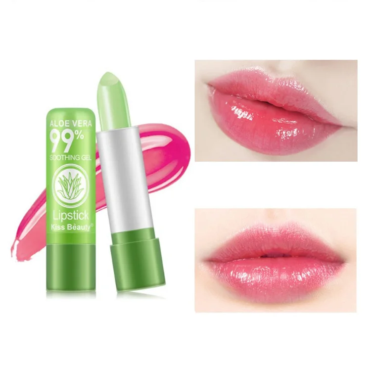 1 шт. увлажняющий бальзам для губ натуральная питательная губная помада с алоэ
