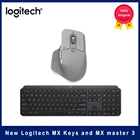 Клавиатура Logitech mx Беспроводная с подсветкой, bluetooth, mx master3 2,4 ГГц, двухрежимный перезаряжаемый комплект мыши для дома и офиса