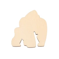 king kong shape laser cut wood decorations woodcut outline silhouette blank unpainted 20 pieces wooden shape 0142