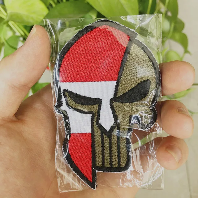Нашивка с австрийским флагом вышитые ИК-нашивки для украшения одежды