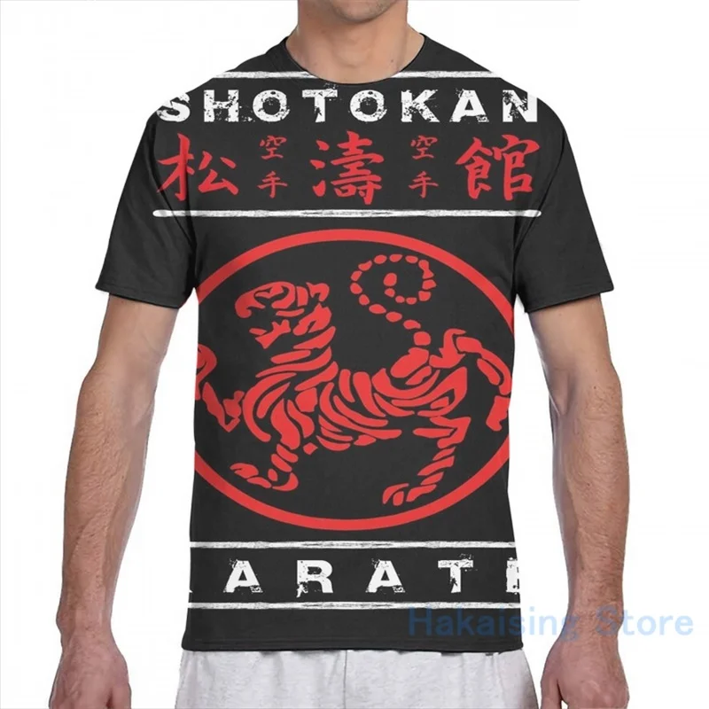 Футболка Shotokan Karate (белый текст) для мужчин и женщин с принтом модная футболка