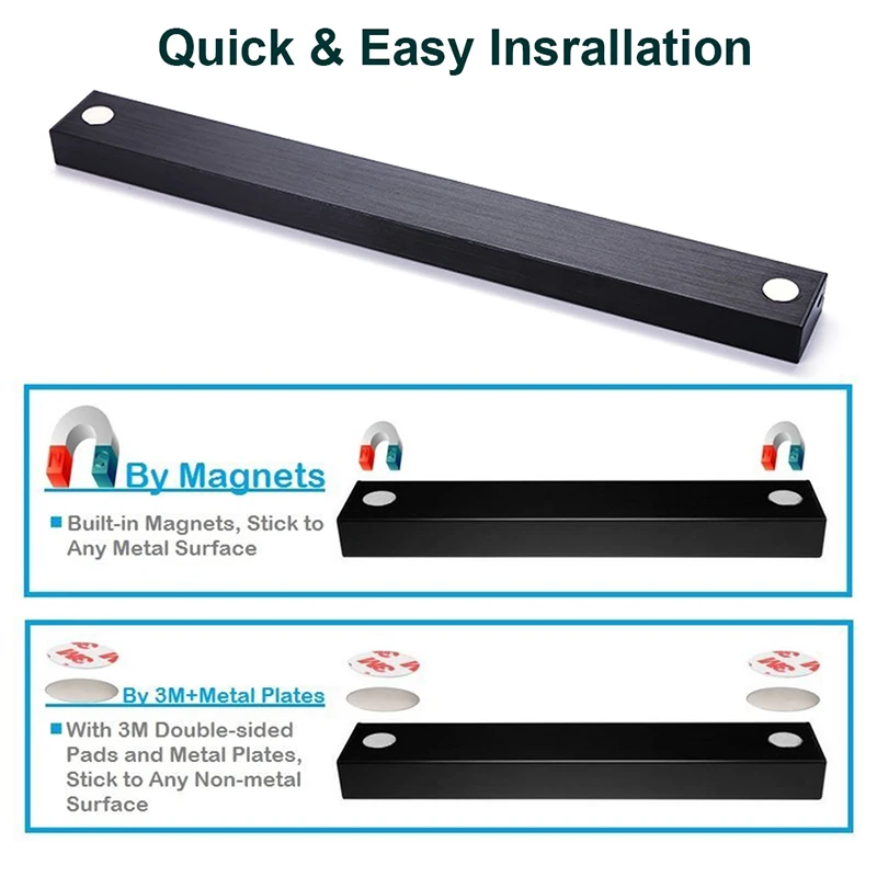 touch switch dimmable night light usb charging mirror lights long strips remote control lamp for cabinet bathroom kitchen free global shipping