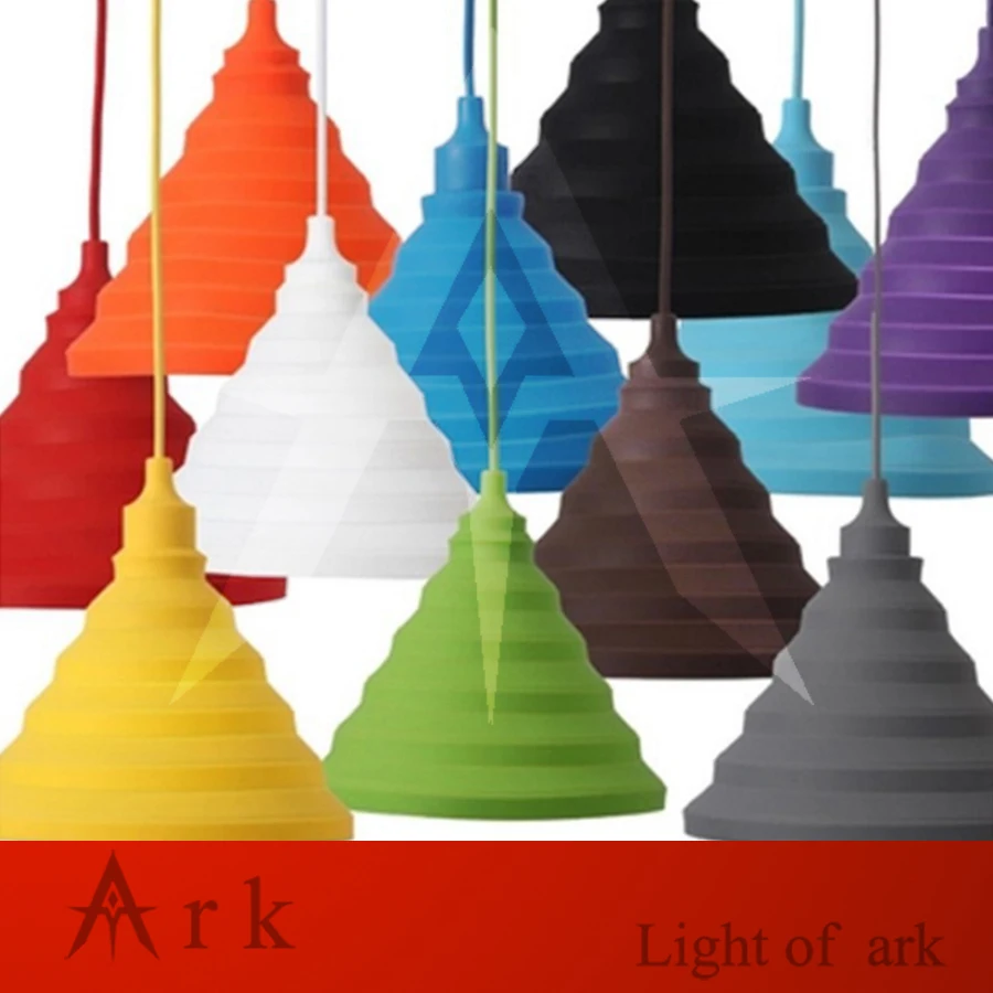 Новинка Красочные подвесные светильники из силикагеля для бара ресторана