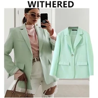 elmsk ins fashion blogger england retro candy color oversize blazer women jacket high waist loose shorts women bermuda sets